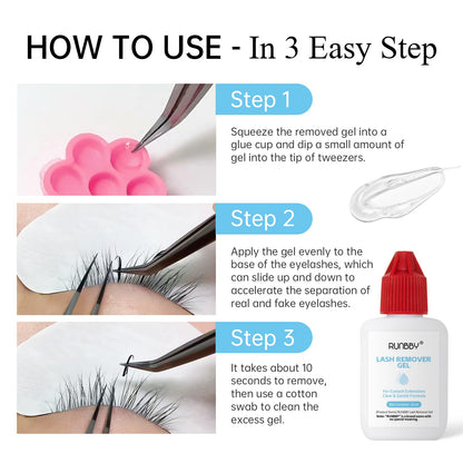 BBC Eyelash Extension Gel Remover precision tip applicator view