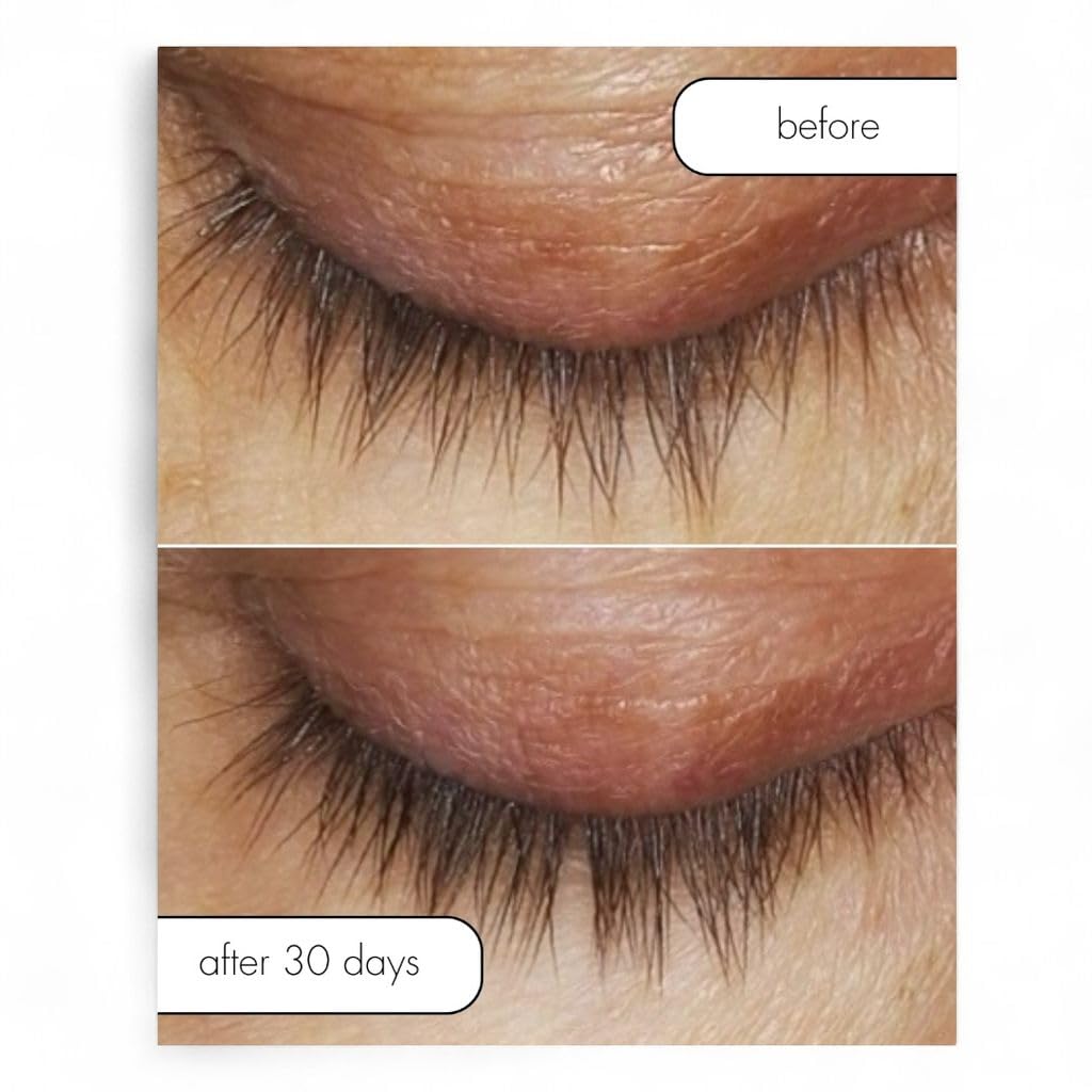 Serious Skincare lash conditioner bottle next to cotton pad