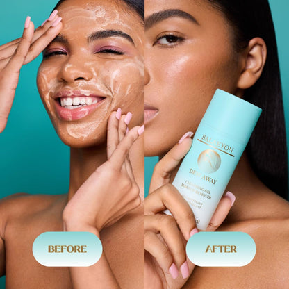 Authentic imported Balaeyon Dew Away cleanser product label and directions