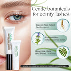 Soothing gel formula lash glue remover close up of brush