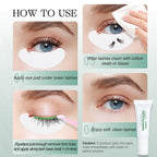 At home lash cluster glue remover application demonstration angle