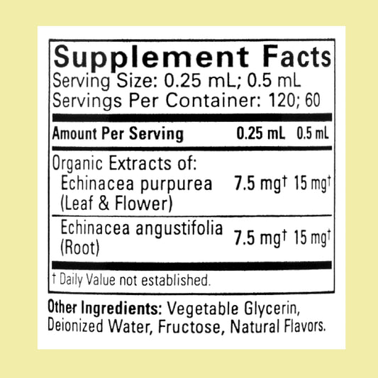 ChildLife Essentials natural orange flavor herbal supplement label