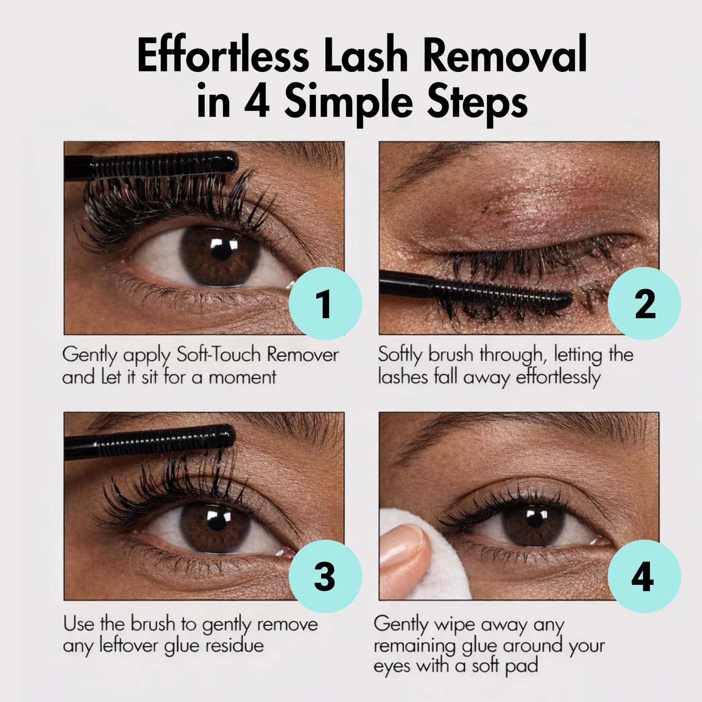 Gazelle Softouch remover for individual cluster lashes