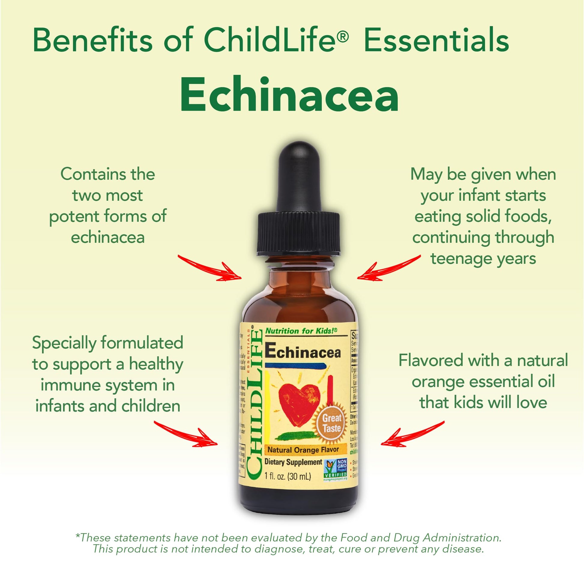 ChildLife Essentials organic Echinacea supplement for infants