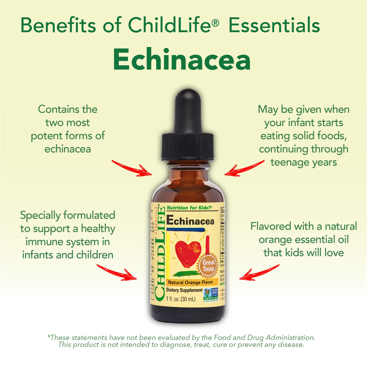 ChildLife Essentials organic Echinacea supplement for infants