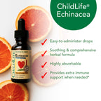 Side profile of ChildLife Essentials Echinacea for Kids packaging