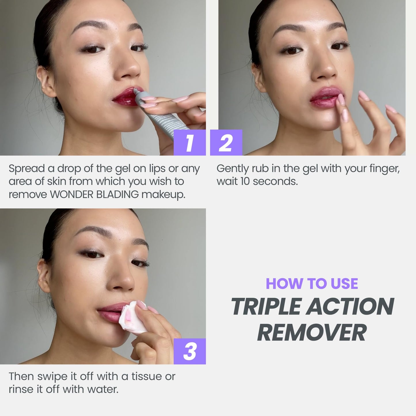 Wonderskin skincare collection featuring the 15ml triple action hyper stain remover tube