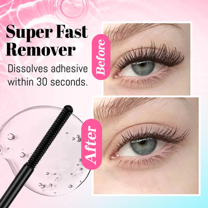 Close up of Veyesbeauty lash remover applicator brush