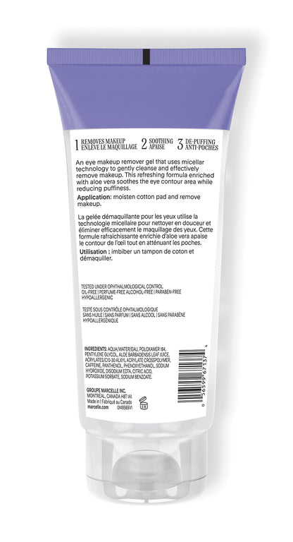 Fragrance-free and oil-free eye cleanser gel for waterproof mascara removal
