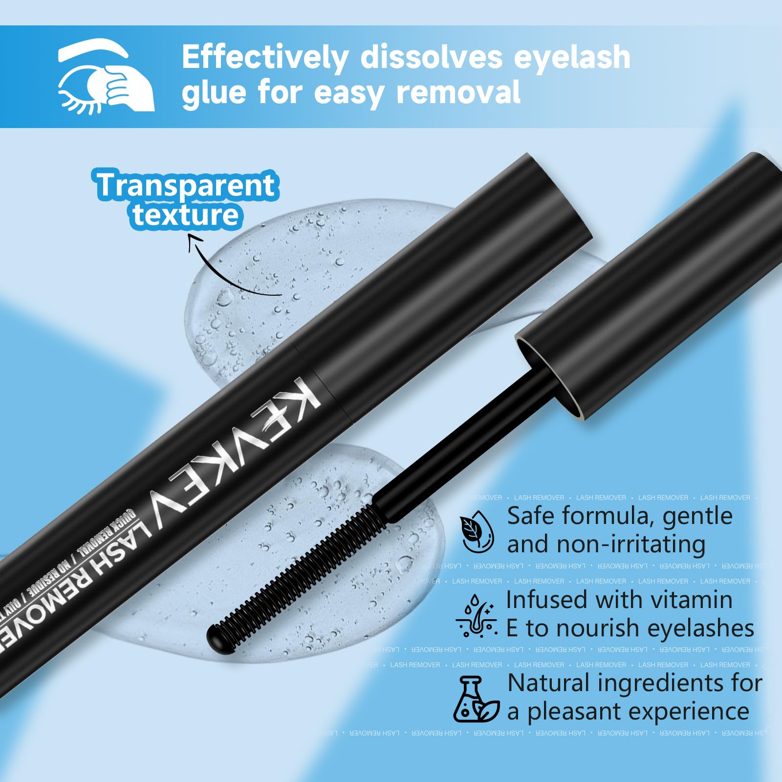 KevKev lash remover oil texture applicator brush