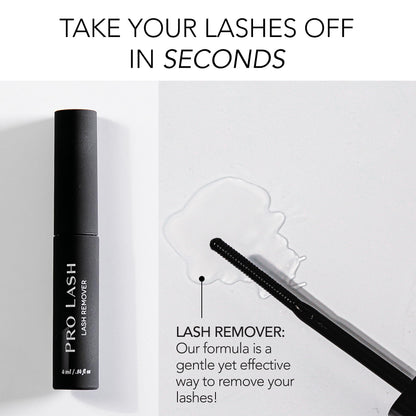 Pro Lash Gentle Lash Remover close up of bottle showing the four point five milliliters size