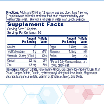 Citracal Maximum Plus 120 daily calcium supplement imported from USA packaging details
