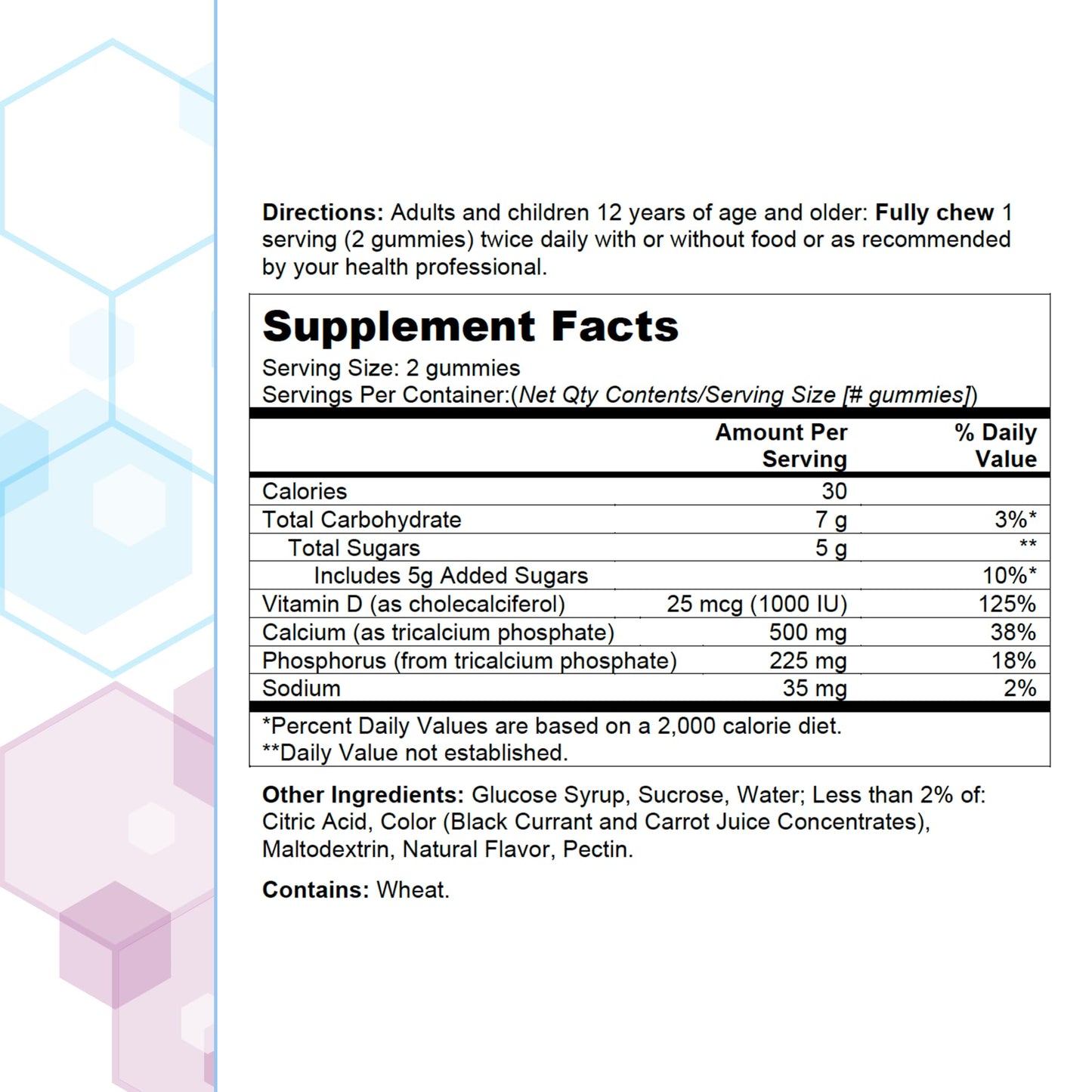 Citracal gummy supplement for bone support 60 count