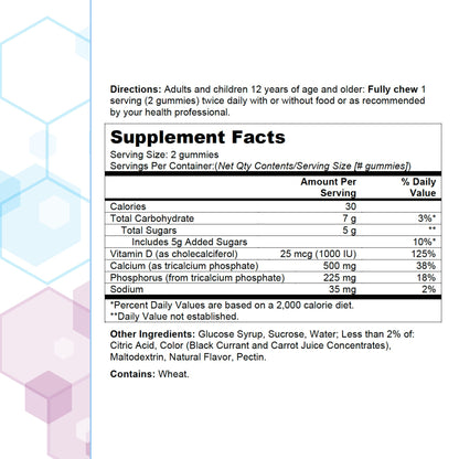 Citracal gummy supplement for bone support 60 count