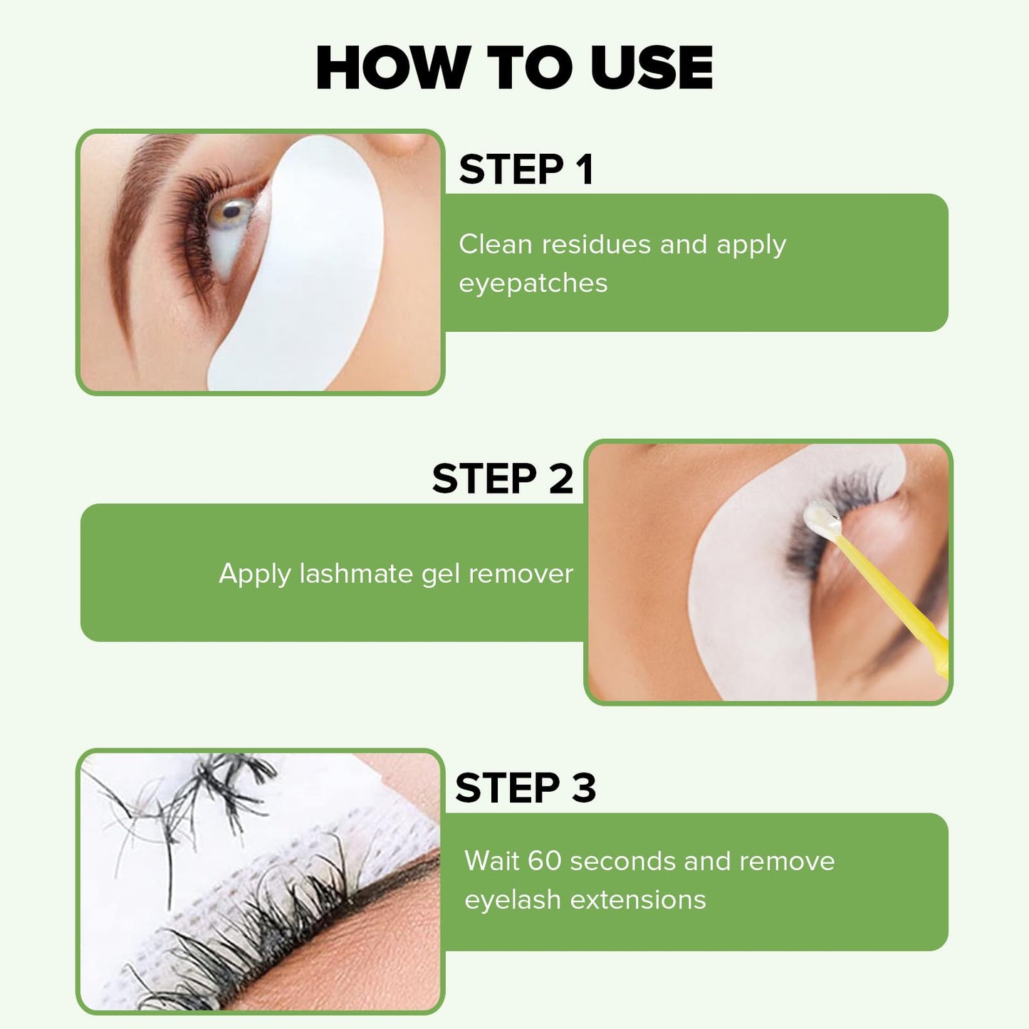 Thick non drip eyelash extension remover liquid consistency demo