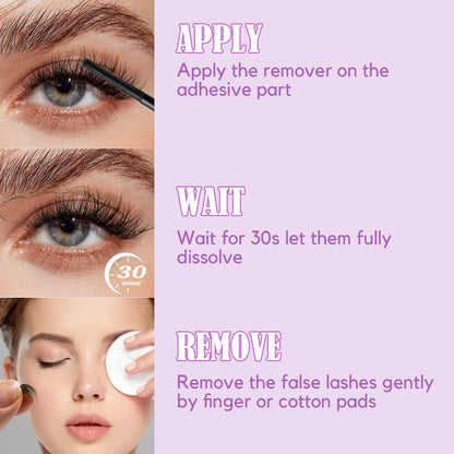 Gaqqi eyelash glue remover for sensitive eyes