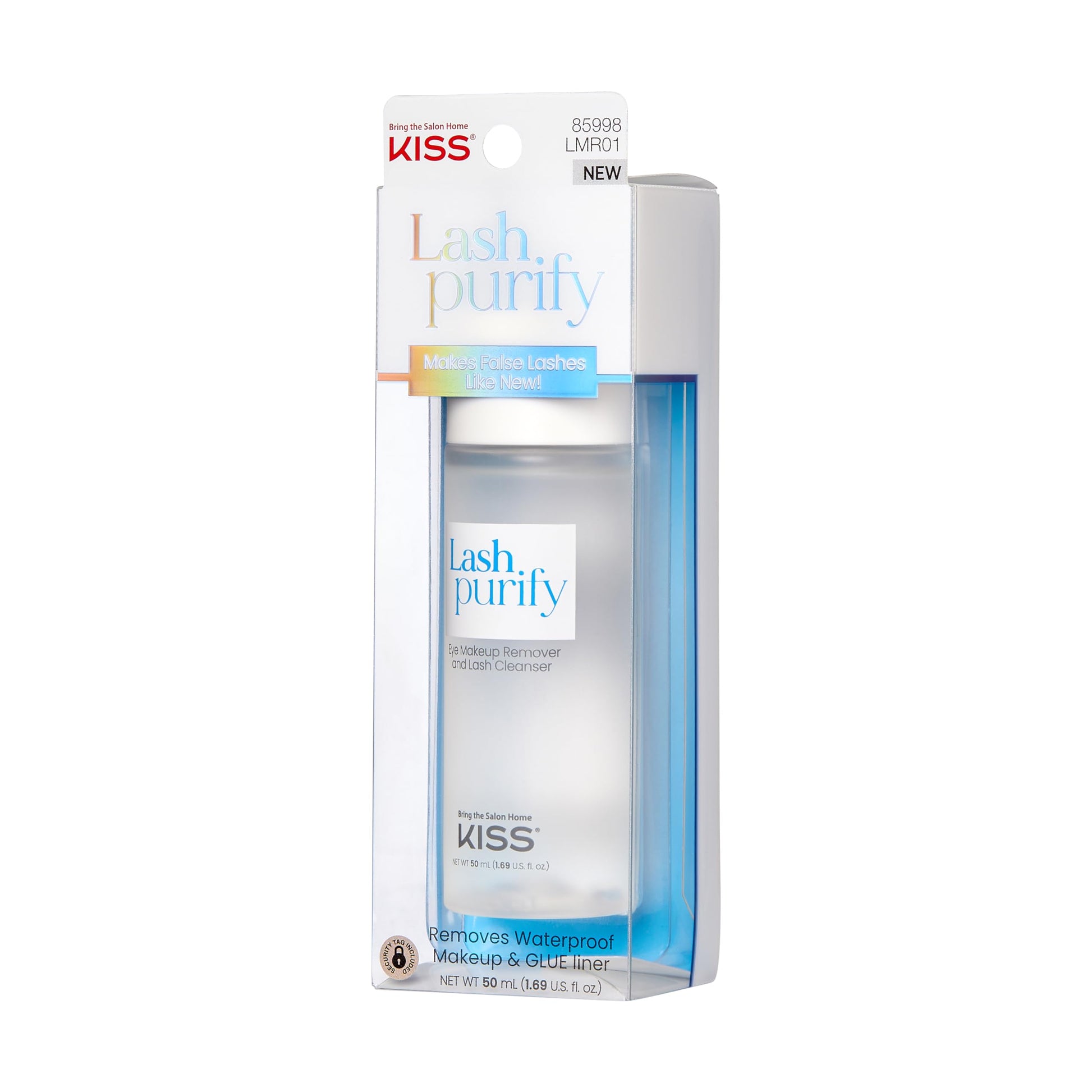 Authentic USA imported KISS lash purify eye makeup remover packaging