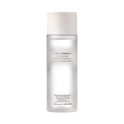 Waterproof eye makeup remover and false eyelash refresher liquid formula
