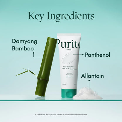 Authentic USA imported PURITO Seoul skincare cleanser packaging detail