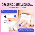 Bepholan DIY eyelash extension remover bottle back instructions