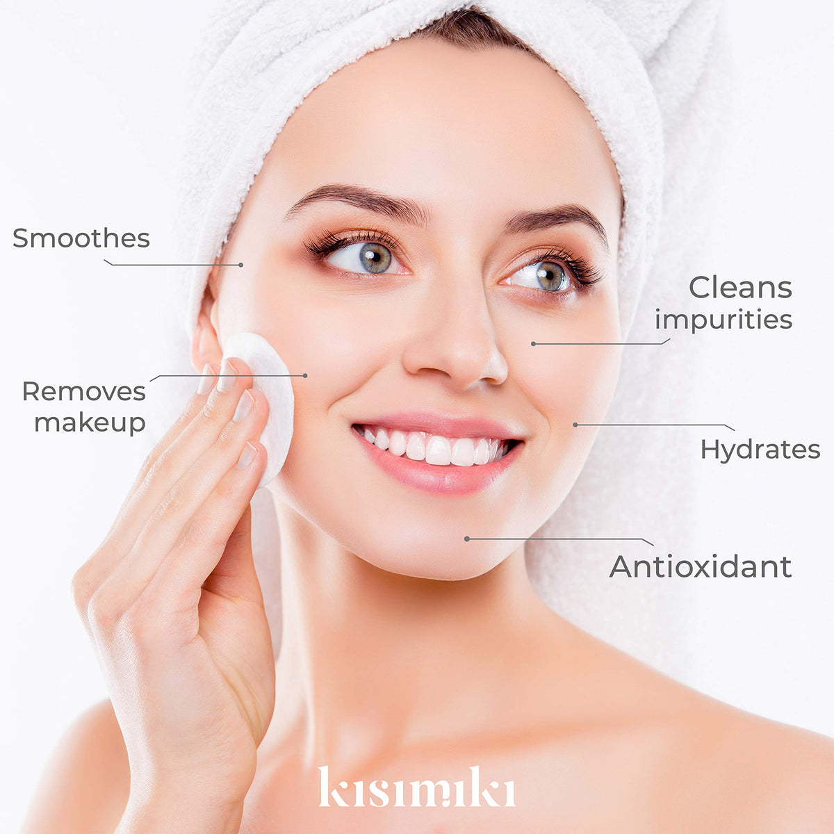 Kisimiki Purify Cleansing Milk ingredient highlights label