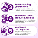 Clean Skin Club Healthy Aging Clean Towels Extra Large in use