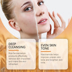 Model demonstrating application of KLYso facial wash on face