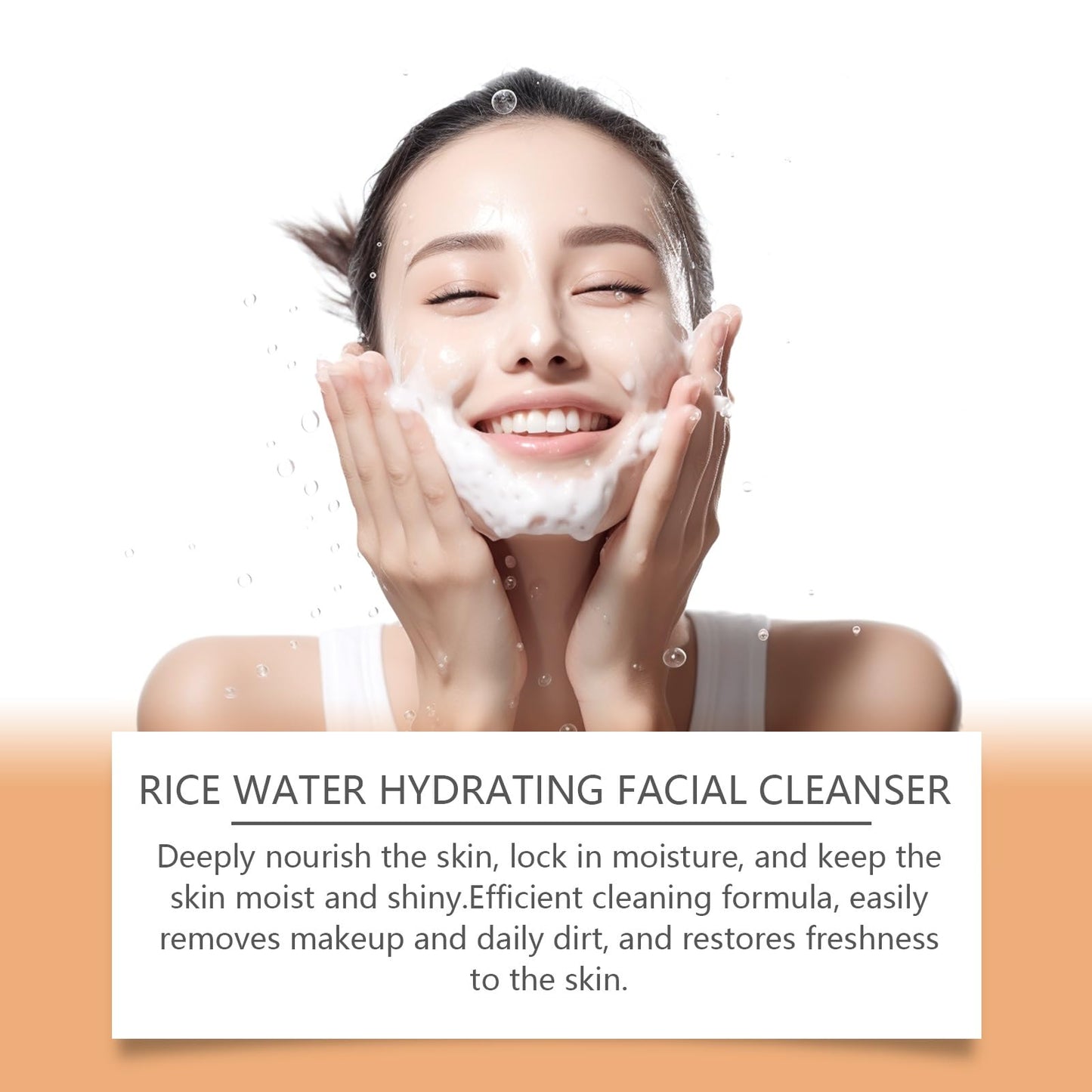 Close up of Klyso gentle cleanser texture and packaging