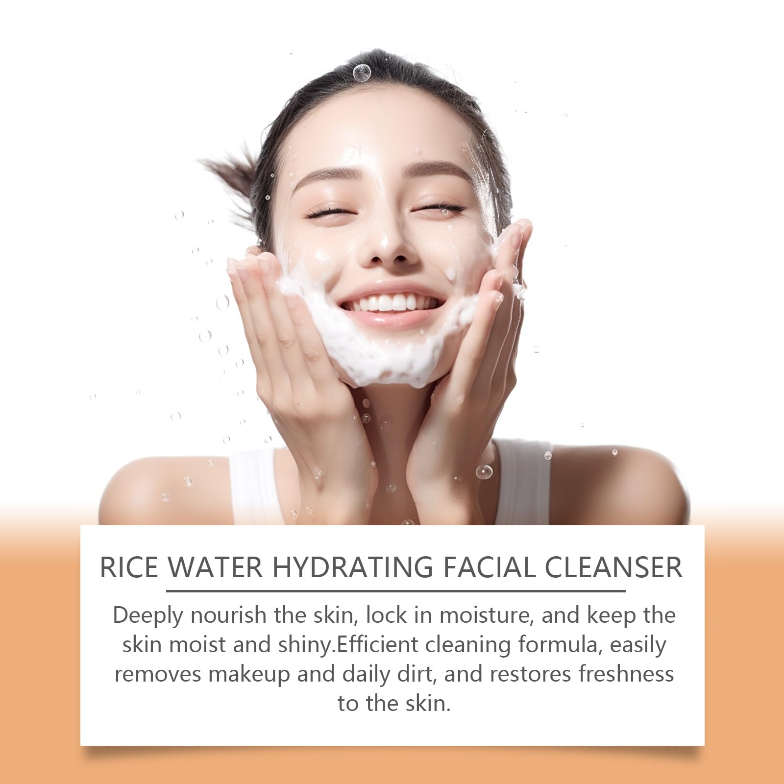 Close up of Klyso gentle cleanser texture and packaging
