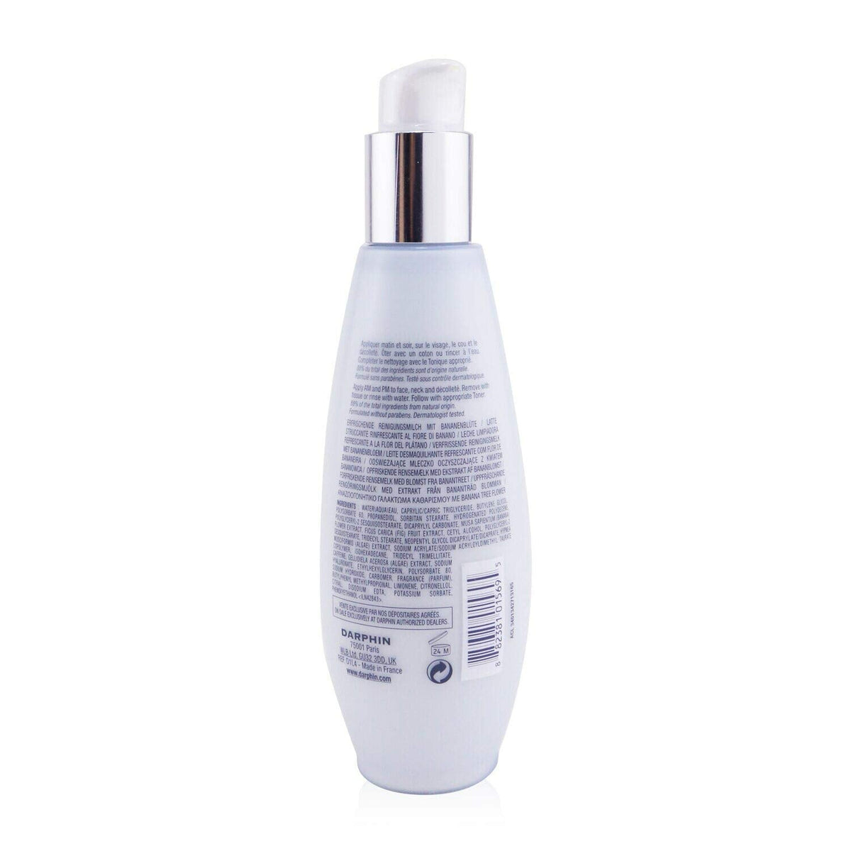 Darphin Refreshing Cleansing Milk packaging label details