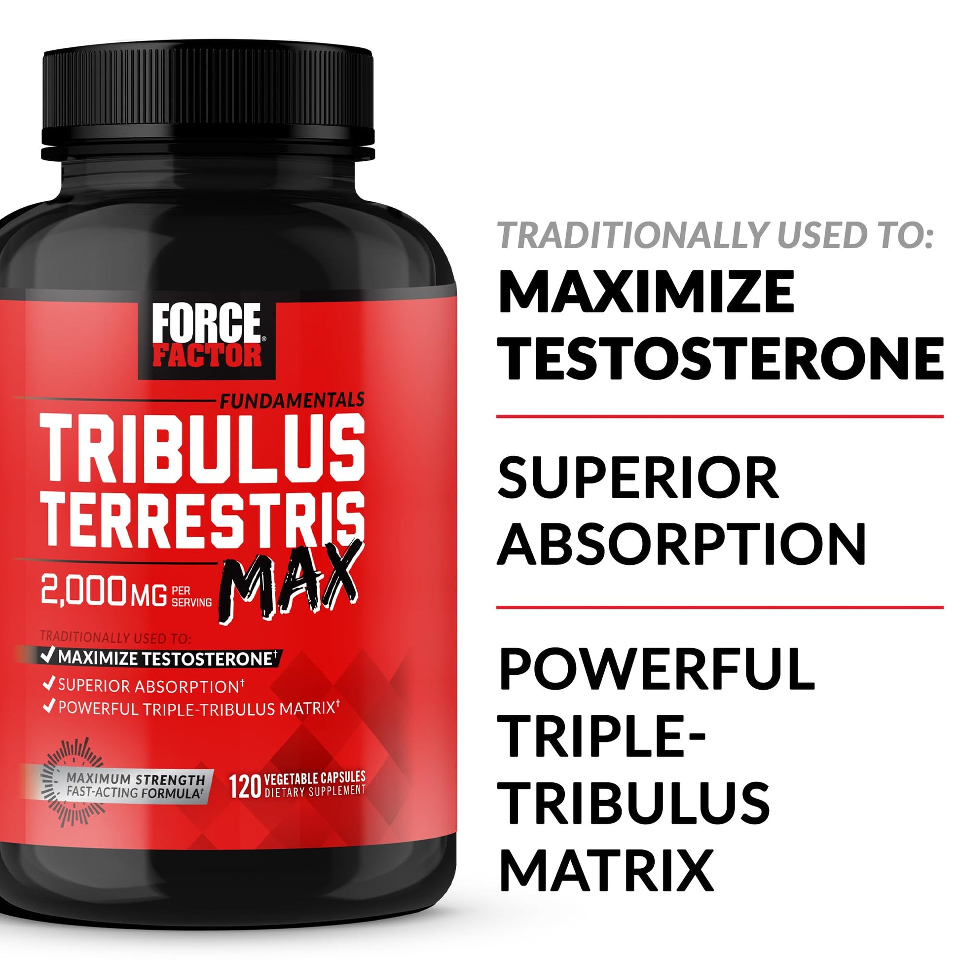 Force Factor Tribulus Terrestris Max capsule detail
