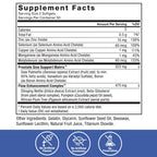 Force Factor Prostate nutrition facts and usage directions side panel