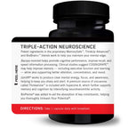 Force Factor Forebrain 30 capsules supplement bottle side view