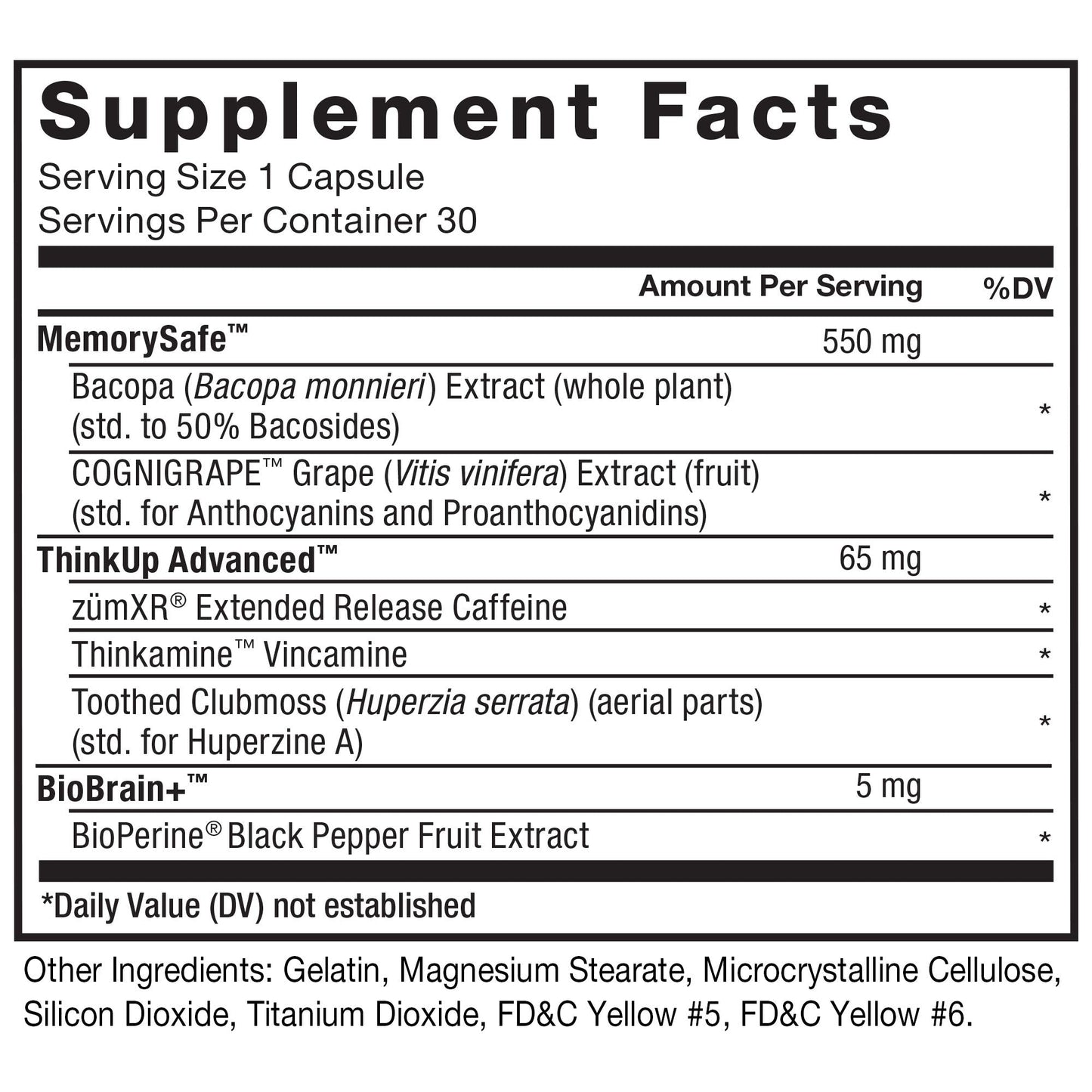 Force Factor Forebrain USA imported supplement bottle