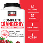 Force Factor Cranberry Soft Chews Texture and Soft Chew