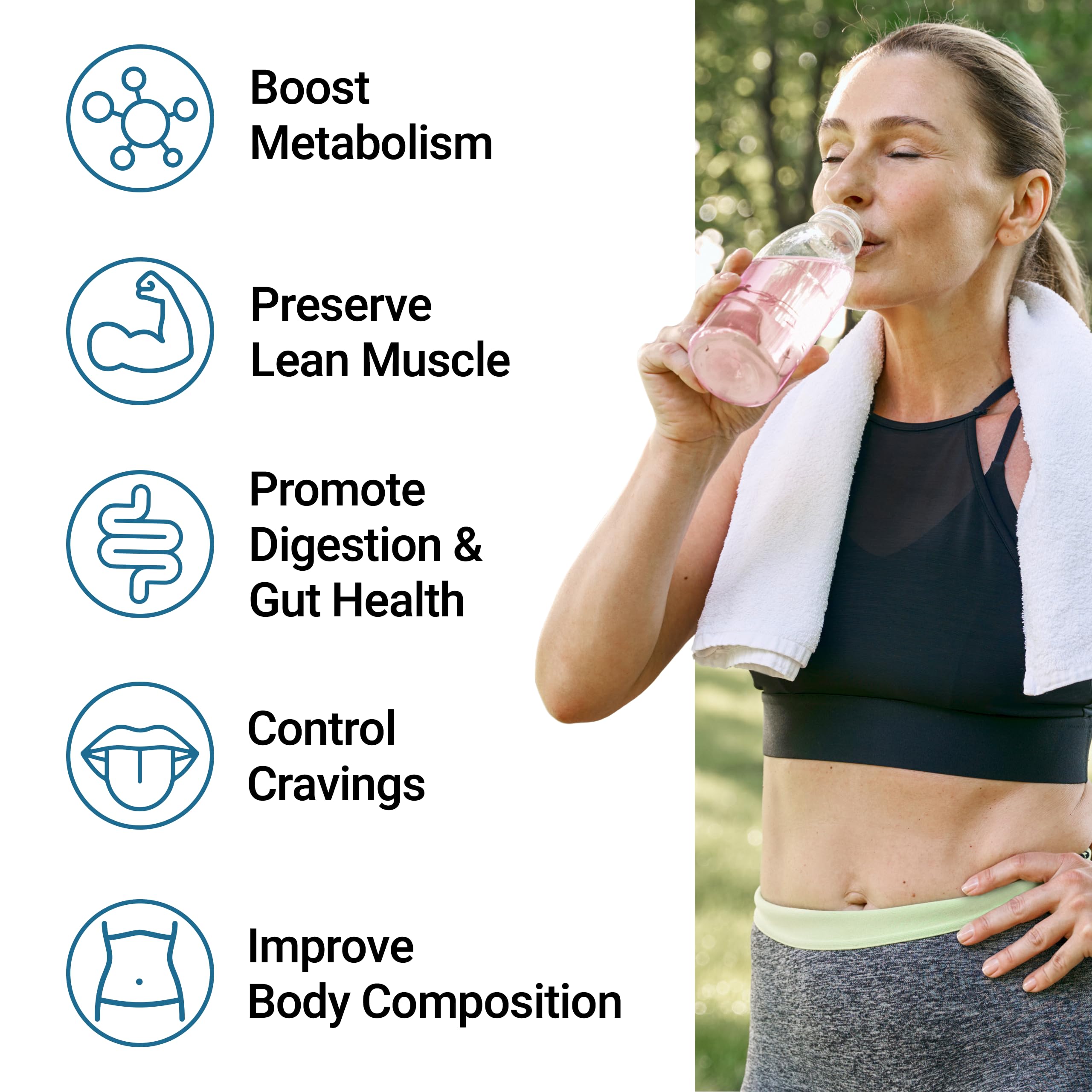 Force Factor Diet Aid Powder metabolism booster supplement facts label