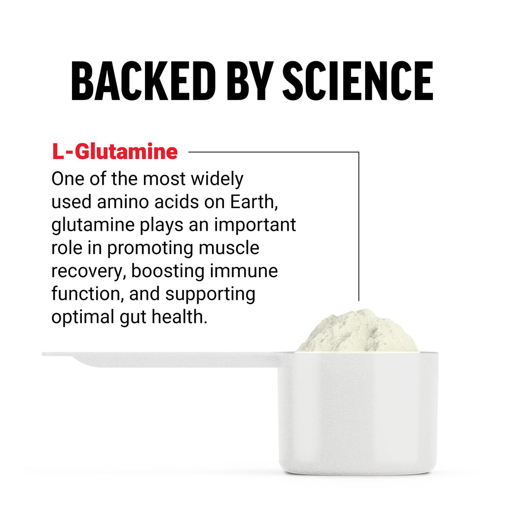 Force Factor L Glutamine Powder serving scoop demonstration