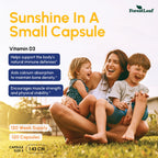 ForestLeaf Vitamin D3 supplement facts label