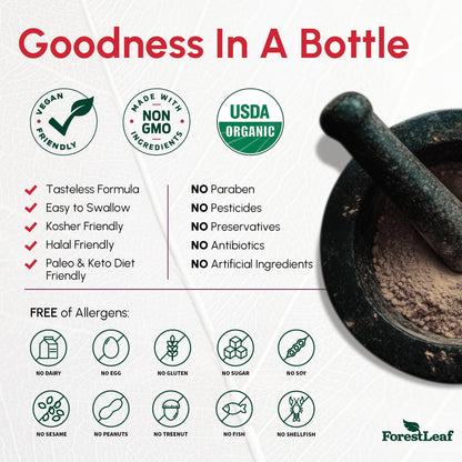 ForestLeaf beet root capsules bottle with ginger and grape seed labeling
