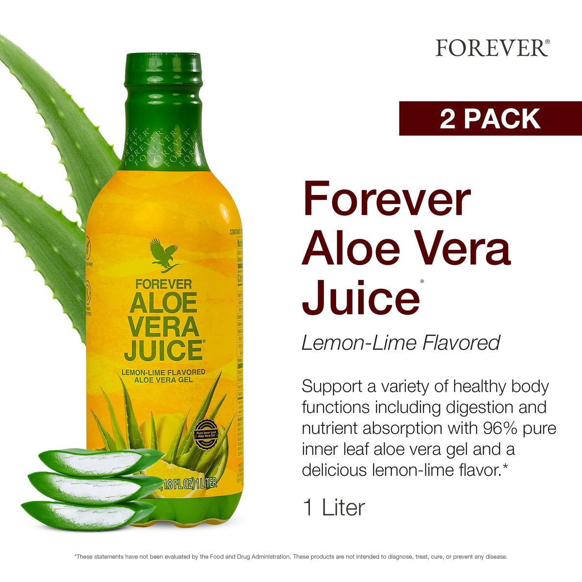 Forever Living aloe vera juice 1 liter bottle branding