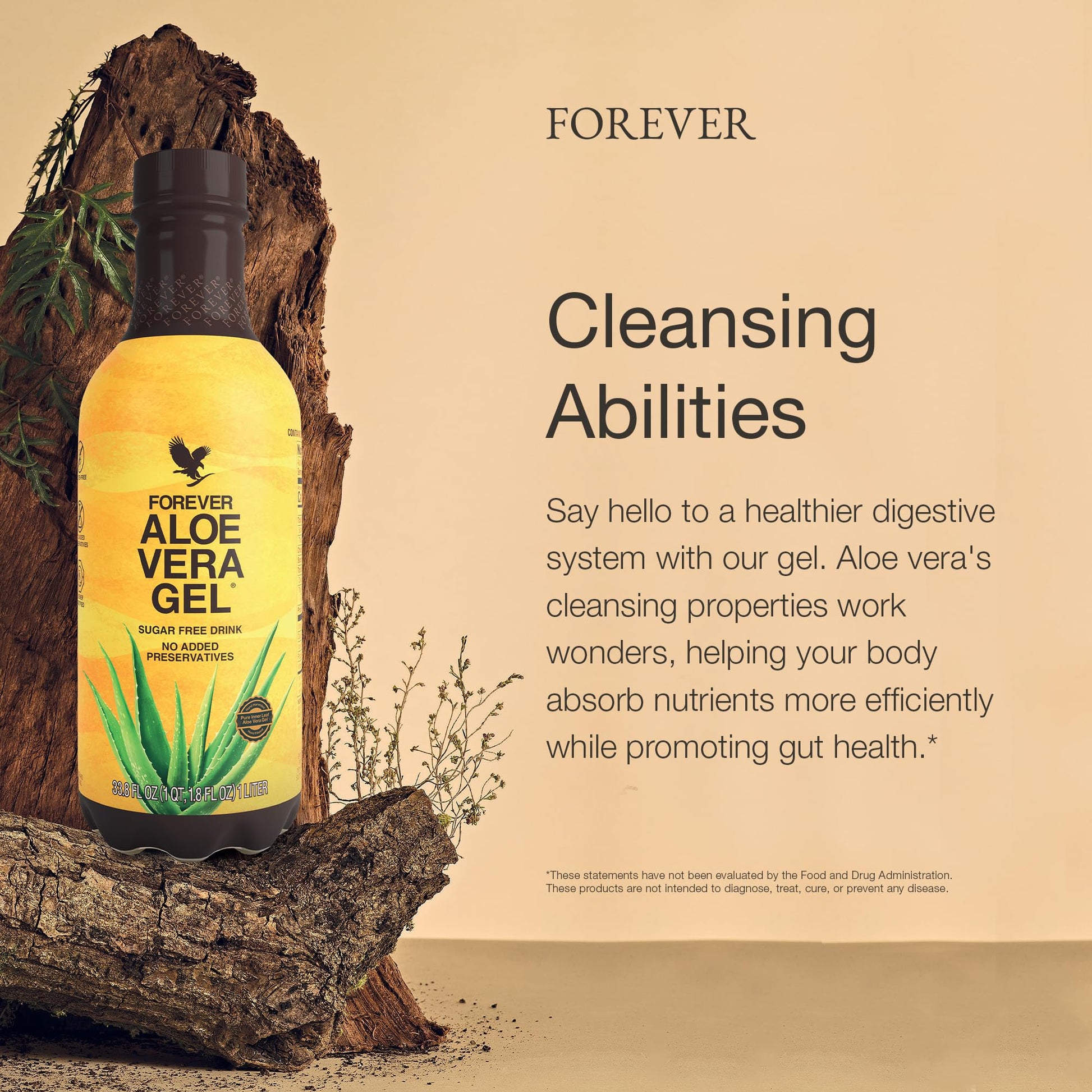 Two bottles of Forever Living Pure Inner Leaf Aloe Vera Gel set