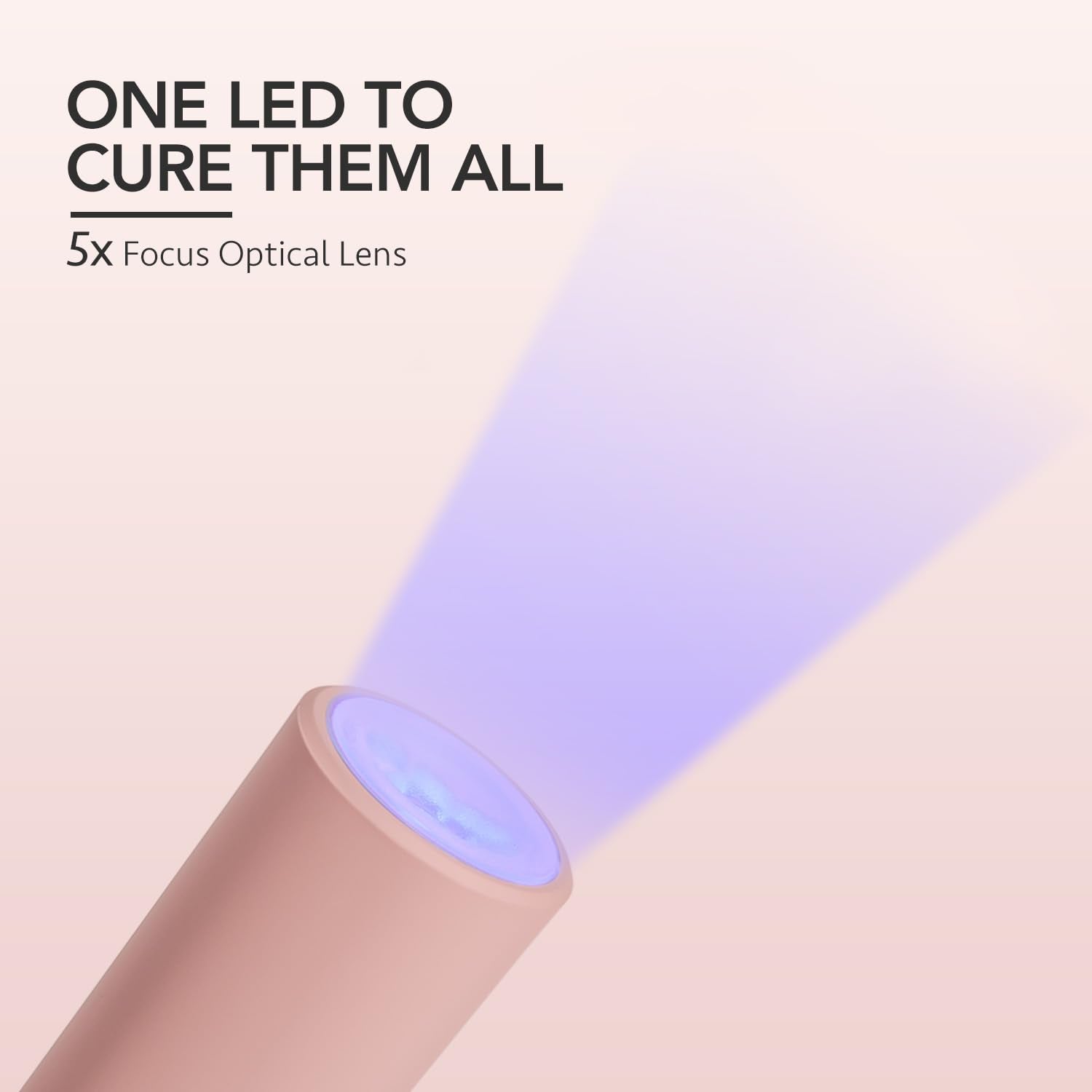 Cordless rechargeable mini nail lamp for detailed art