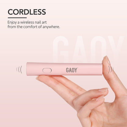 Authentic GAOY handheld nail curing light side profile