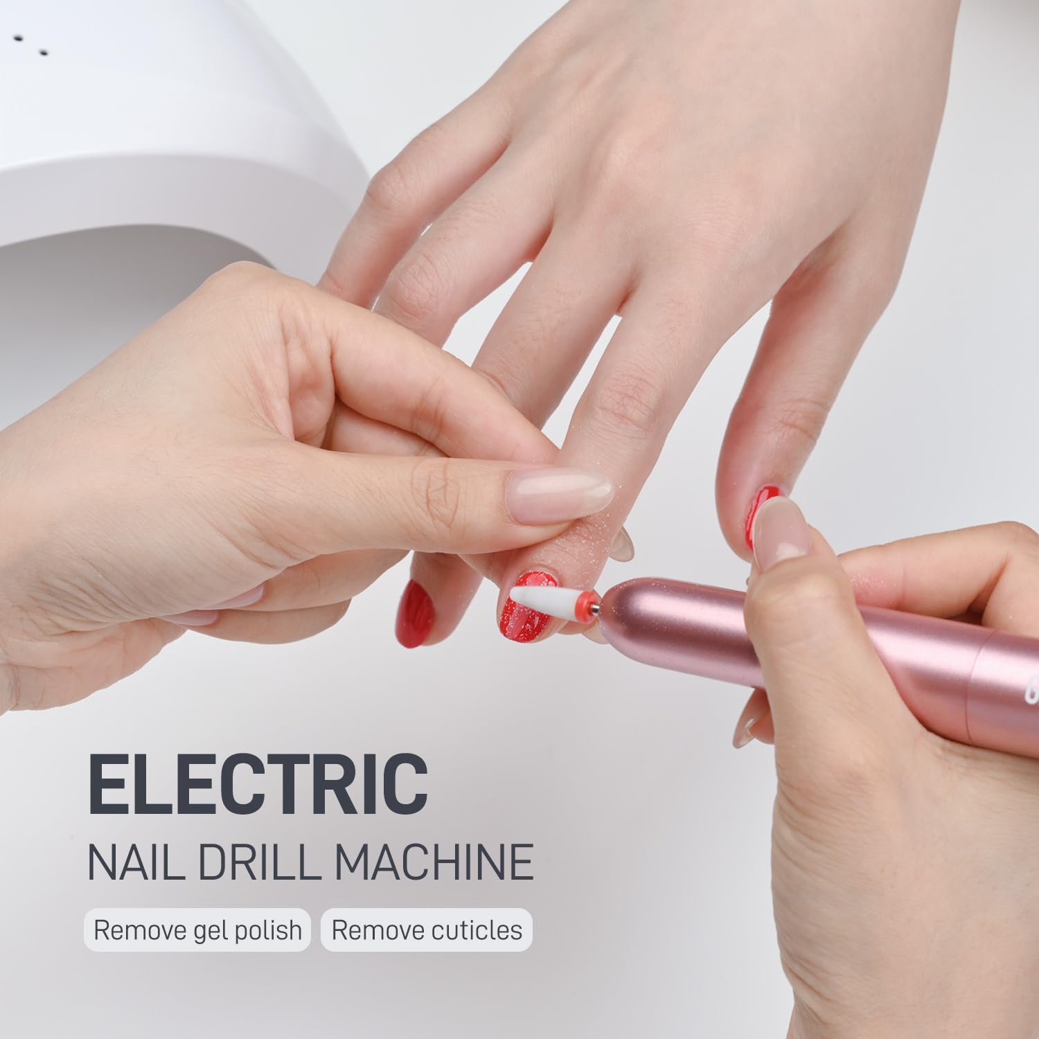 Gaoy electric nail file handpiece with drill bit attached