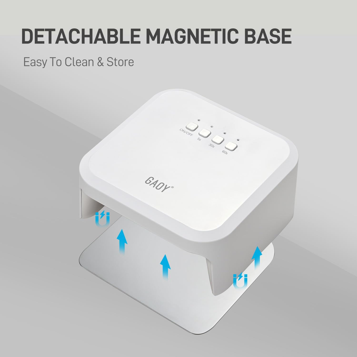 Detachable magnetic base plate of Gaoy nail lamp