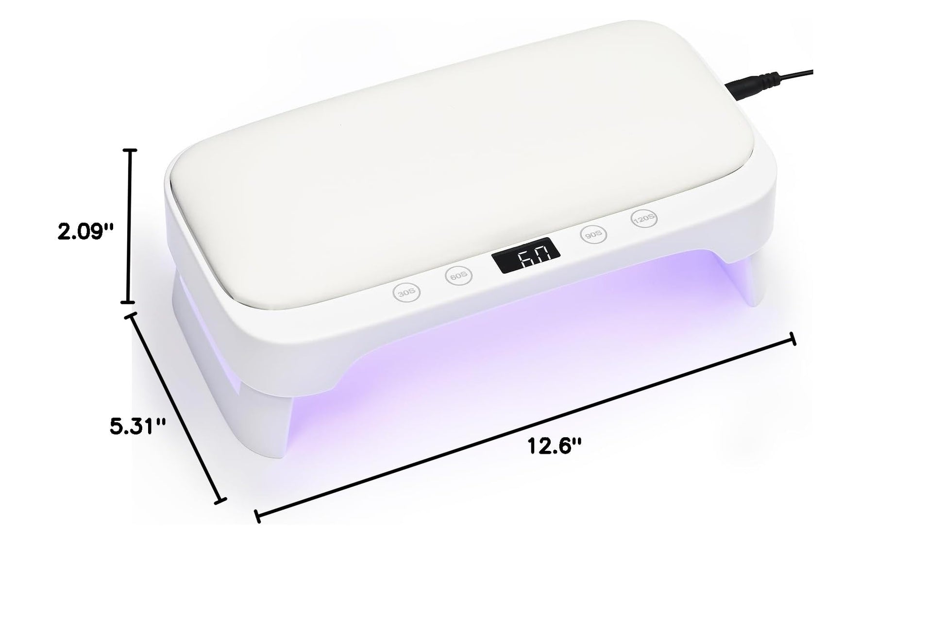 GAOY professional nail lamp placed on a salon table setup