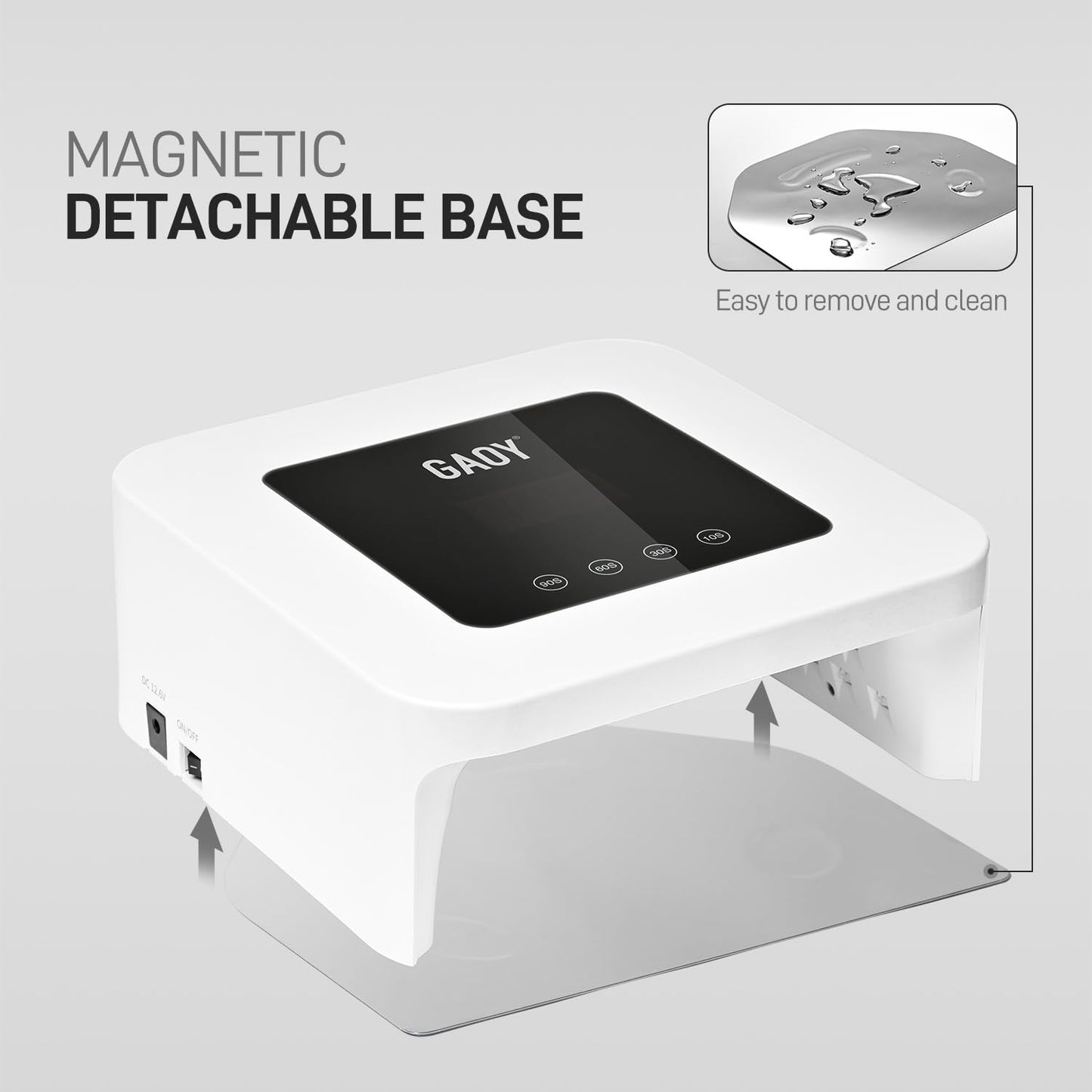 Gaoy UV LED nail lamp being used for gel manicure