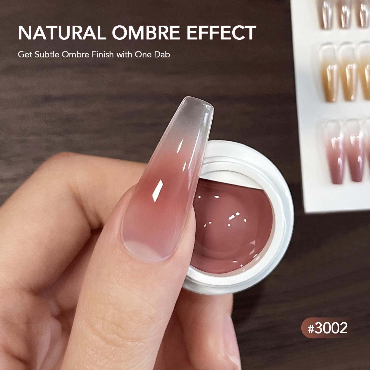 Gaoy painting gel set showing gradient nail art color palette.