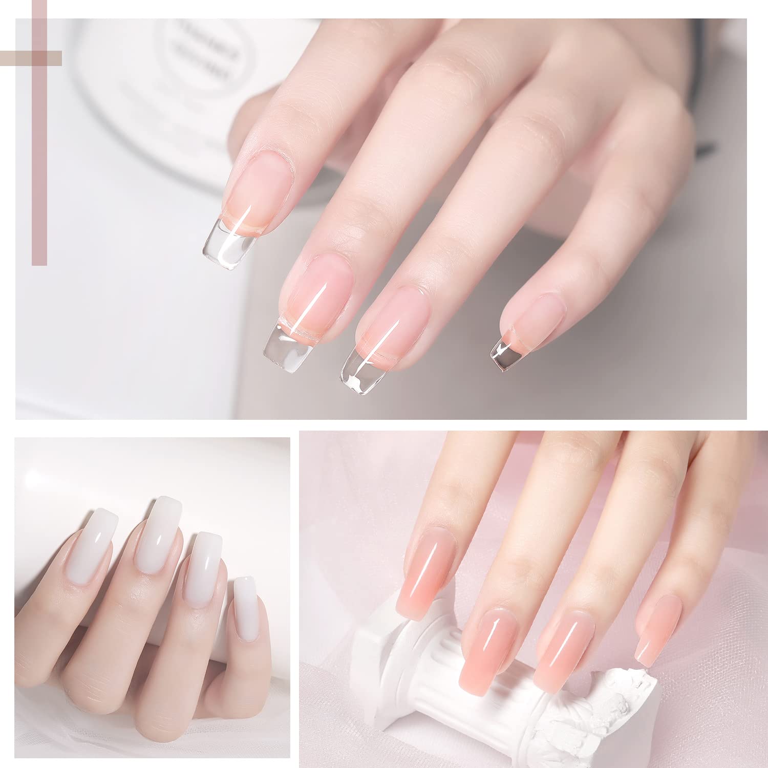 GAOY Poly Gel 6 color builder gel extension set packaging