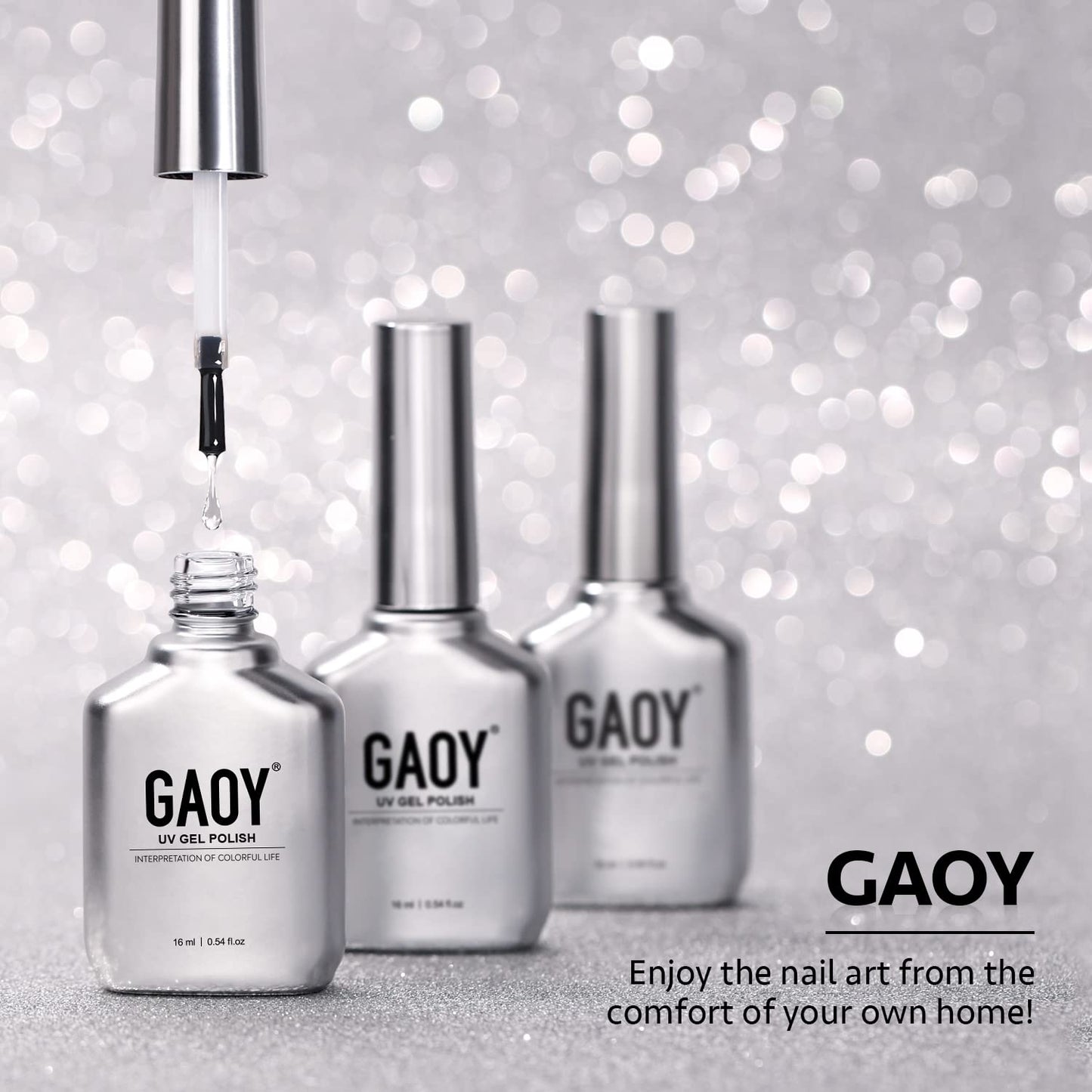 High shine finish effect of GAOY gel top coat